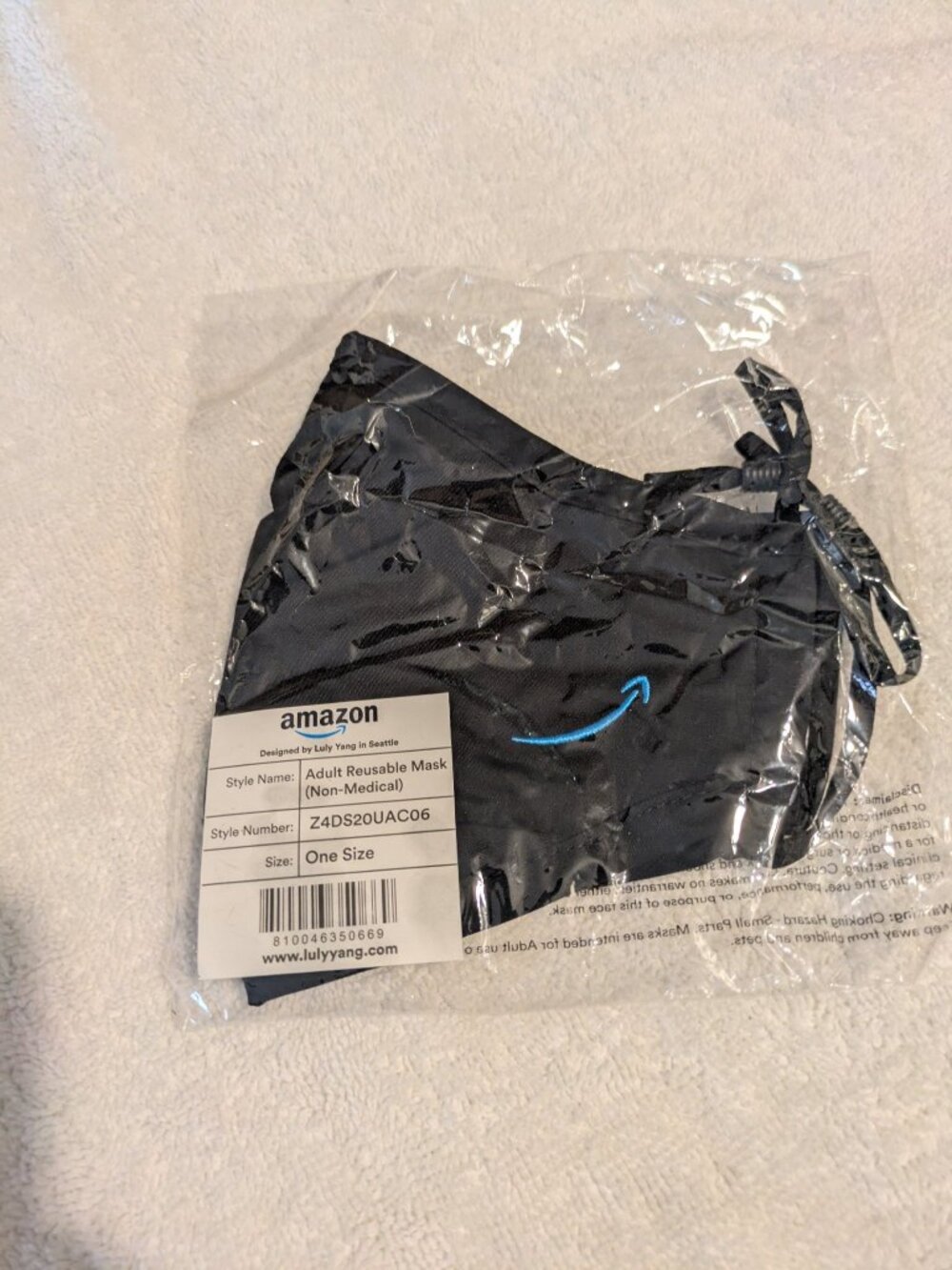 2 Pack Amazon Luly Yang Reusable Face Masks Black One Size